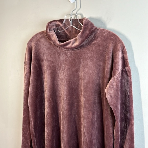 J.Jill Pure Jill Cowl Neck Stretch Velour Tunic Sweater Size S - Picture 7 of 13